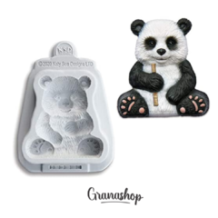 Molde silicona para oso panda