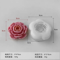 Molde silicona vela camellia grande - comprar online