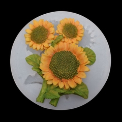 Molde silicona 3 Girasoles 3D - comprar online