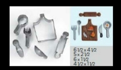 cortantes metalicos set cocina x6