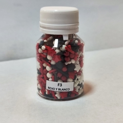 Sprinkles ROJO Y BLANCO 50 grs. - F3