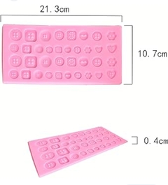 MOLDE SILICONA BOTONES X 36