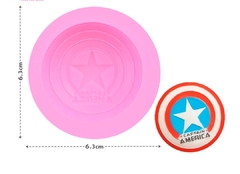 MOLDE SILICONA ESCUDO CAPITAN AMERICA