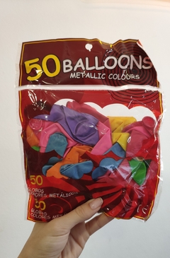 Globos Metalizados surtidos x50