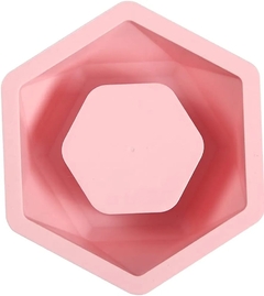 Molde silicona p/maceta hexagonal GRANDE - comprar online