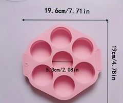 Molde silicona x7 cavidades circulo p/oreos en internet