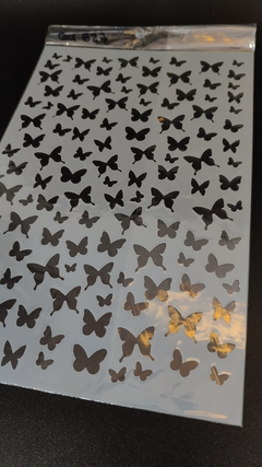 Stencil grande de mariposas