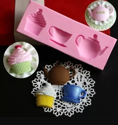 MOLDE SILICONA TAZAS Y MUFFIN