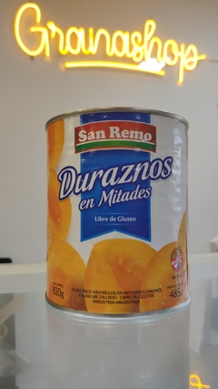 Durazno en mitades lata San Remo