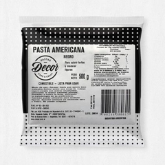 Pasta Americana 500gr color Negro