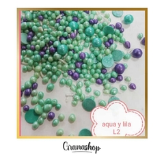 Sprinkles "Aqua/lila" x50 grs. - L2