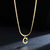 Colar snake com pingente letra inicial do nome - banhado a ouro 18k - ViaIve