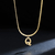 Colar snake com pingente letra inicial do nome - banhado a ouro 18k - loja online