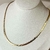 Choker de fita banhada a ouro 18k