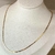 Choker de fita banhada a ouro 18k