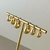 Argolas com design em gota banhado a ouro 18k