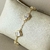 Pulseira de pedras banhada a ouro 18k