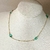 Choker com zirc verde