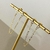 Brinco ear line banhado a ouro 18k