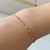 Pulseira infantil fígaro banhada a ouro 18k - comprar online