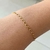 Pulseira infantil groumet banhada a ouro 18k - comprar online