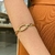 Bracelete com circulo cravejado - comprar online