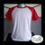 Imagem do Camiseta Raglan Plus Size Branco Manga Curta Colorida