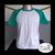 Camiseta Raglan Plus Size Branco Manga Curta Colorida - loja online