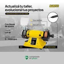 AMOLADORA DE BANCO CON MINI TORNO FLEXIBLE BAROVO en internet