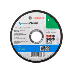 DISCO CORTE METAL PLANO 115x1x22 BOSCH STANDAR 2608619383