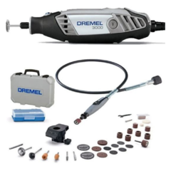 MINITORNO DREMEL 3000 2/30 kit con 2 aditamentos y 30 accesorios con MALETIN