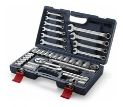 SET BOCALLAVES Enc 1/2" x 35 Piezas con Llaves Combinadas (MM) BREMEN 6066