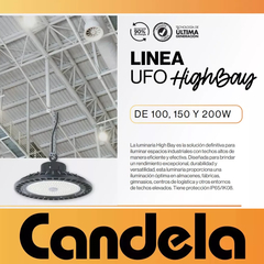 Lampara Galponera Led Ufo Highbay 200w Luz Fría Candela 7377 - comprar online