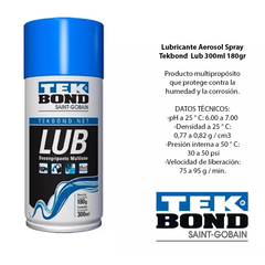 Lubricante Aerosol Tekbond Lub 300ml/180gr Spray - comprar online