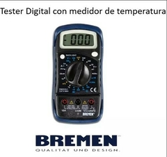 MULTIMETRO DIGITAL CON MEDIDOR DE TEMPERATURA BREMEN 6692 - grupo ferretero