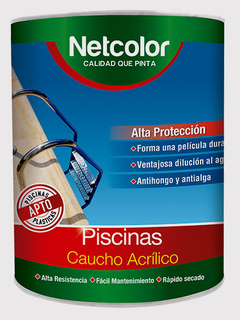 PISCINAS CAUCHO ACRILICO 20 LT NETCOLOR