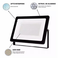 Reflector Proyector Led Exterior 200W Luz Fría Candela 7277 - grupo ferretero