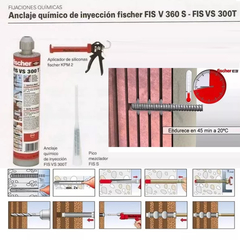 Sellador Anclaje Quimico De Inyeccion Fischer Vs 300 T en internet