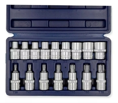 SET BOCALLAVES y PUNTAS TORX x 16 Piezas (Enc.1/2") BREMEN 4577 - comprar online