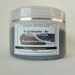 Esfoliante Corporal Argila Preta - 300g - Aroma Do Sertão - Produto Artesanal