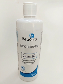 LOÇÃO HIDRATANTE BEGÔNIA - UREIA 10 - 500ML - EQUILIBRIO E SUAVIDADE PARA PELE DESIDRATADA.