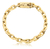 PULSEIRA CADEADO (8mm) 21cm - BANHADA A OURO 18K