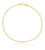 PULSEIRA CADEADO (1mm) - 20CM - BANHADO A OURO 18K