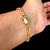 PULSEIRA CADEADO FECHO FAVETA (6mm) - BANHADA A OURO 18K - comprar online