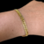 PULSEIRA GROUMET DUPLA (5mm) - 21 CM - BANHADO A OURO 18K - comprar online