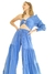 Calça de babados Jequiá - Azul bordado - loja online