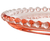 Travessa de Cristal de Chumbo Pearl Bolinha Coração Rose 30 cm - Wolff na internet