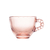 Xícara para Café com Pires em Cristal Pearl Rosa - 80ml na internet