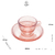 Xícara para Café com Pires em Cristal Pearl Rosa - 80ml - loja online
