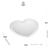 pratos sobremesa cristal coração pearl 18x15x2cm wolff - loja online